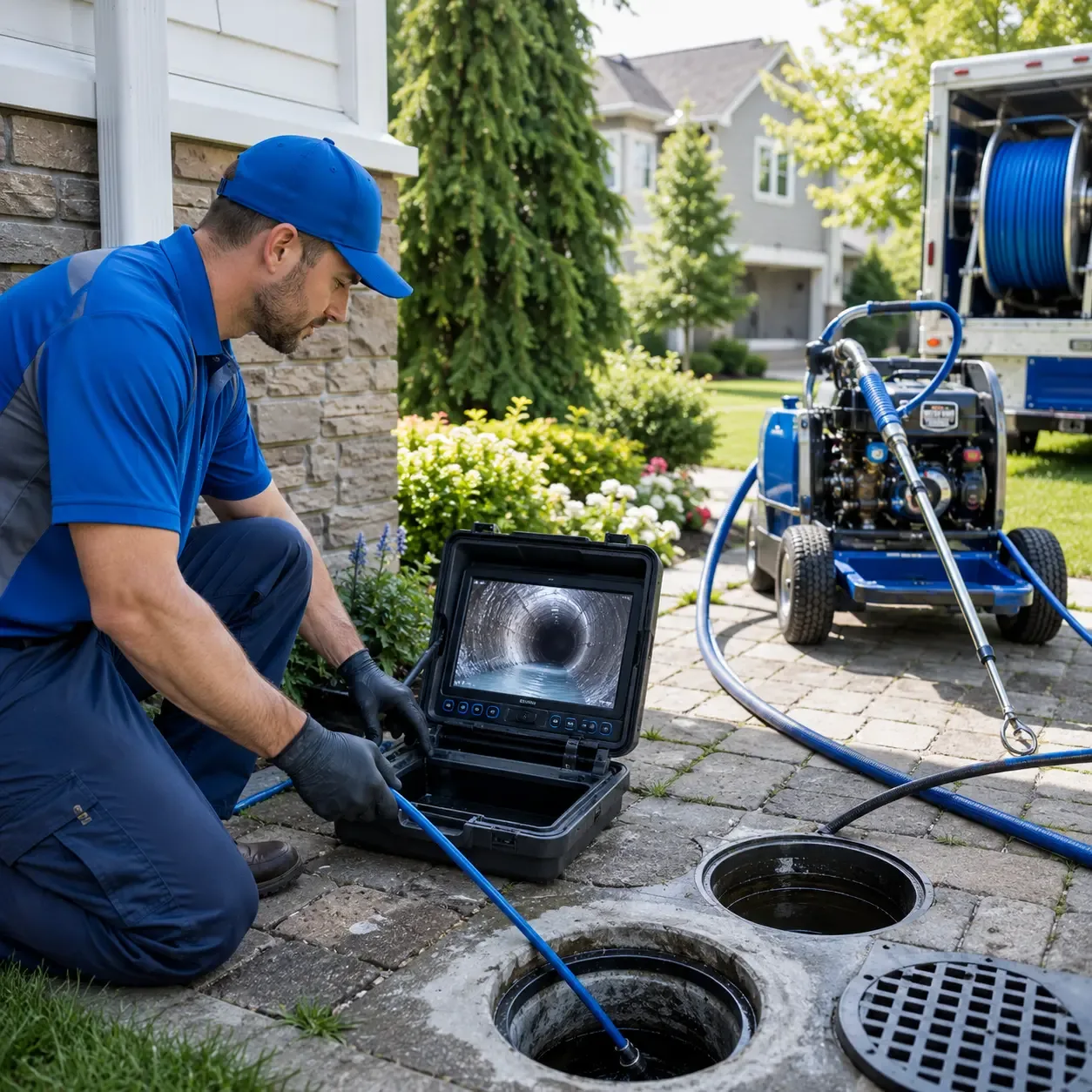 Outdoor drain cleaning professionals serving Etna, NY