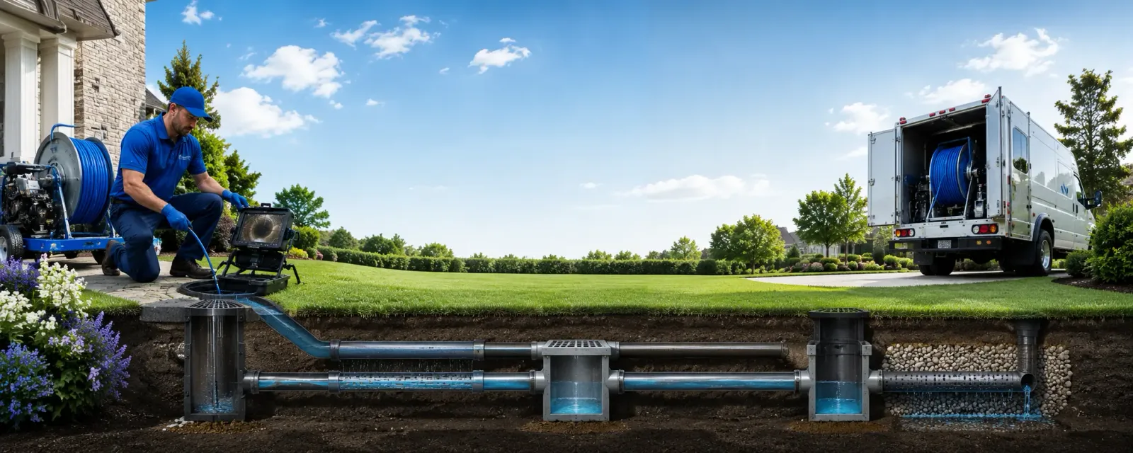 Outdoor drain cleaning information for Etna, NY